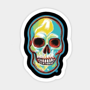 Psychedelic Skull Sticker